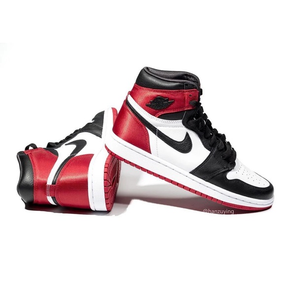 Jordan Other - Air Jordan 1 Retro High Satin Black Toe - CD0461-016